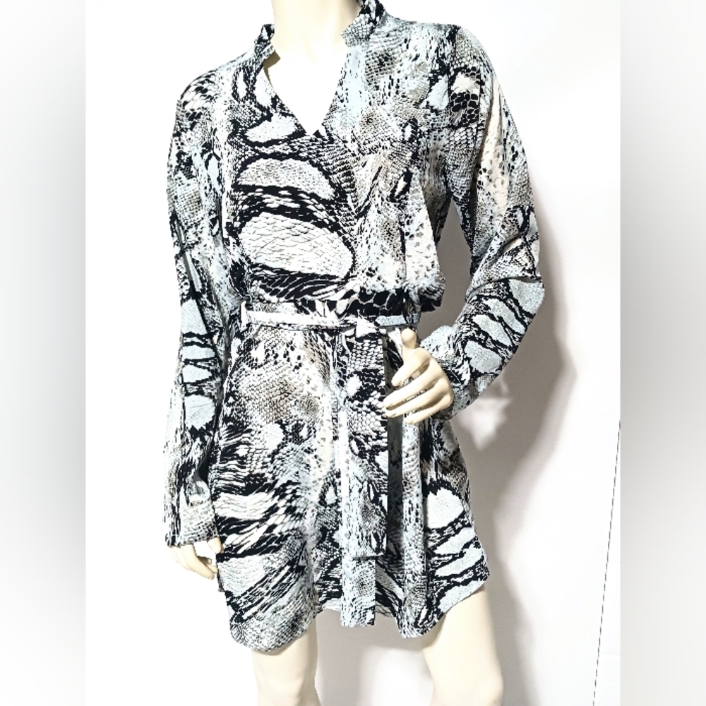 Snake Print Dress, Size Large